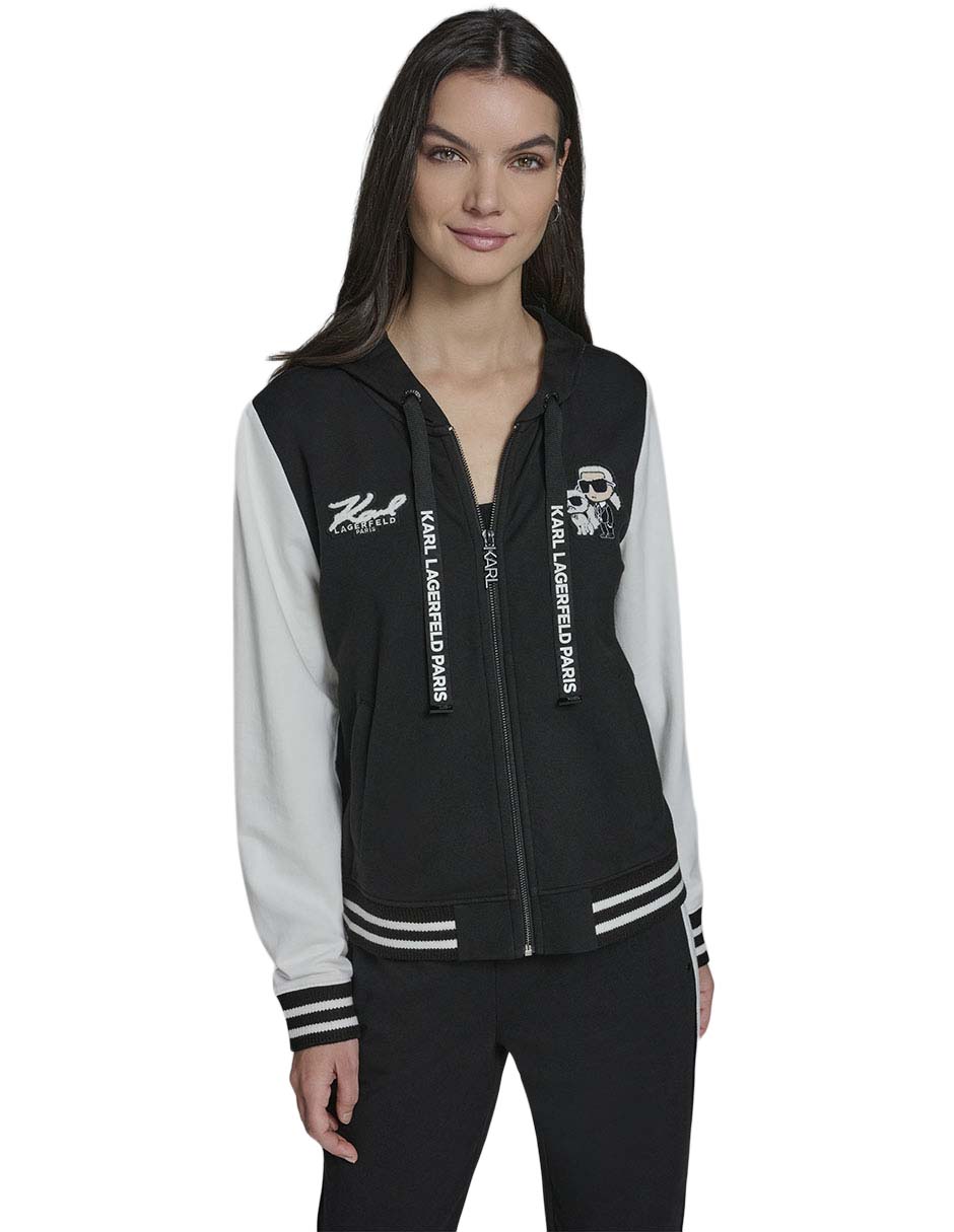 Sudadera con capucha y bolsa para mujer