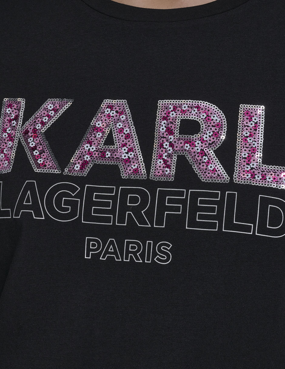Playera manga corta cuello redondo para mujer 4