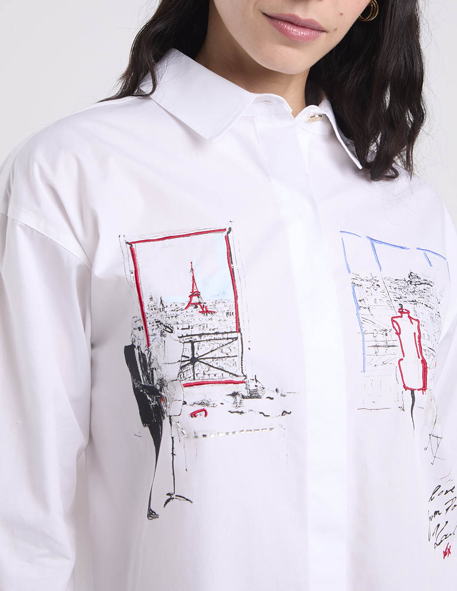 Blusa manga larga para mujer 4