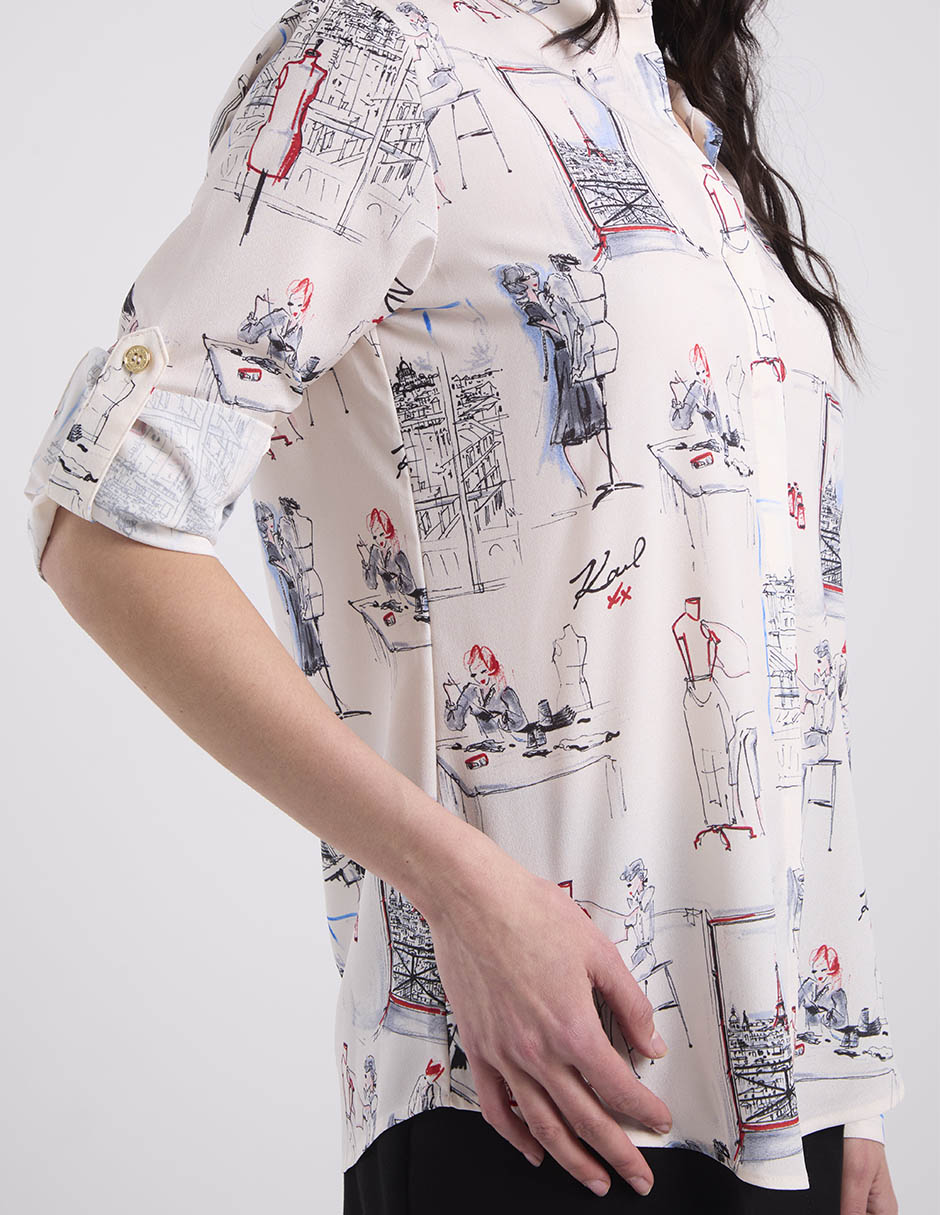 Blusa manga larga para mujer 5