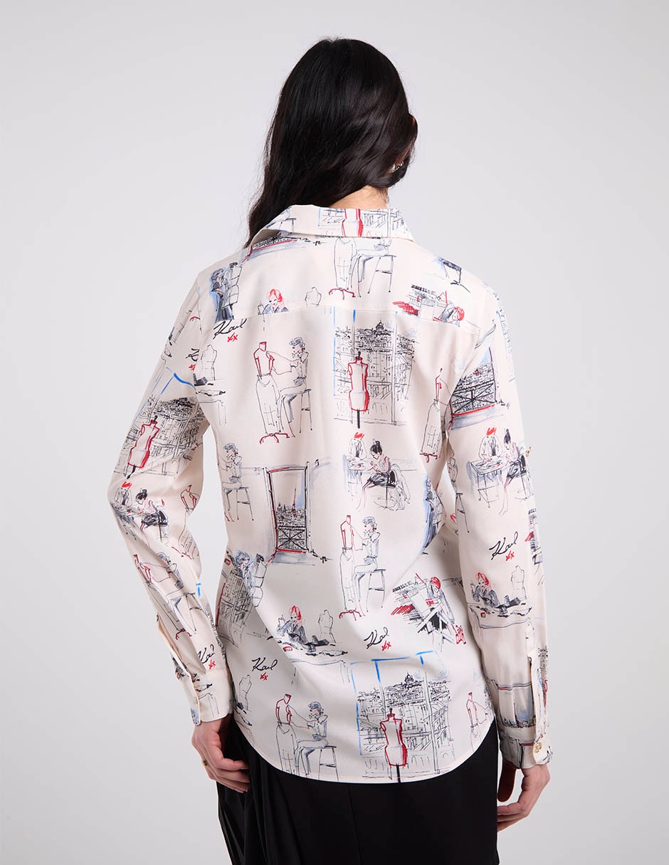 Blusa manga larga para mujer 6