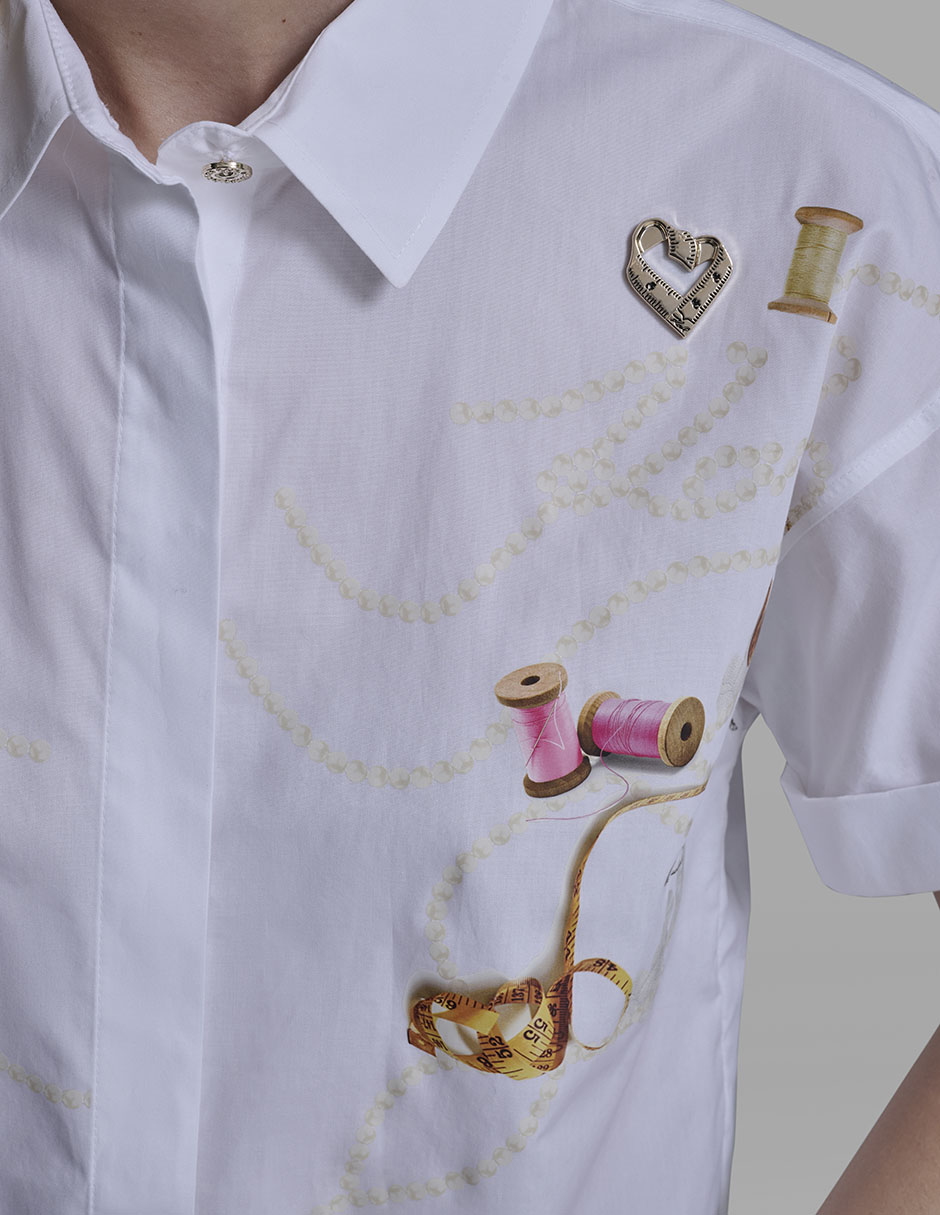 Blusa manga corta para mujer 4