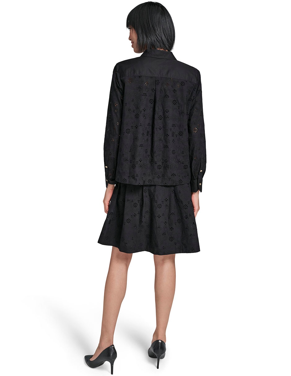 Blusa camisera manga larga para mujer 6