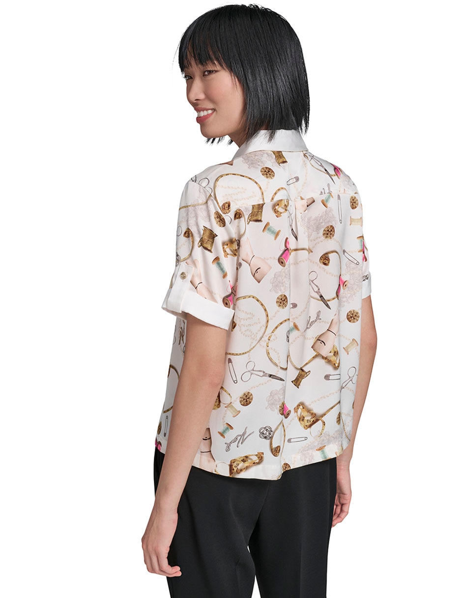 Blusa manga corta para mujer 2