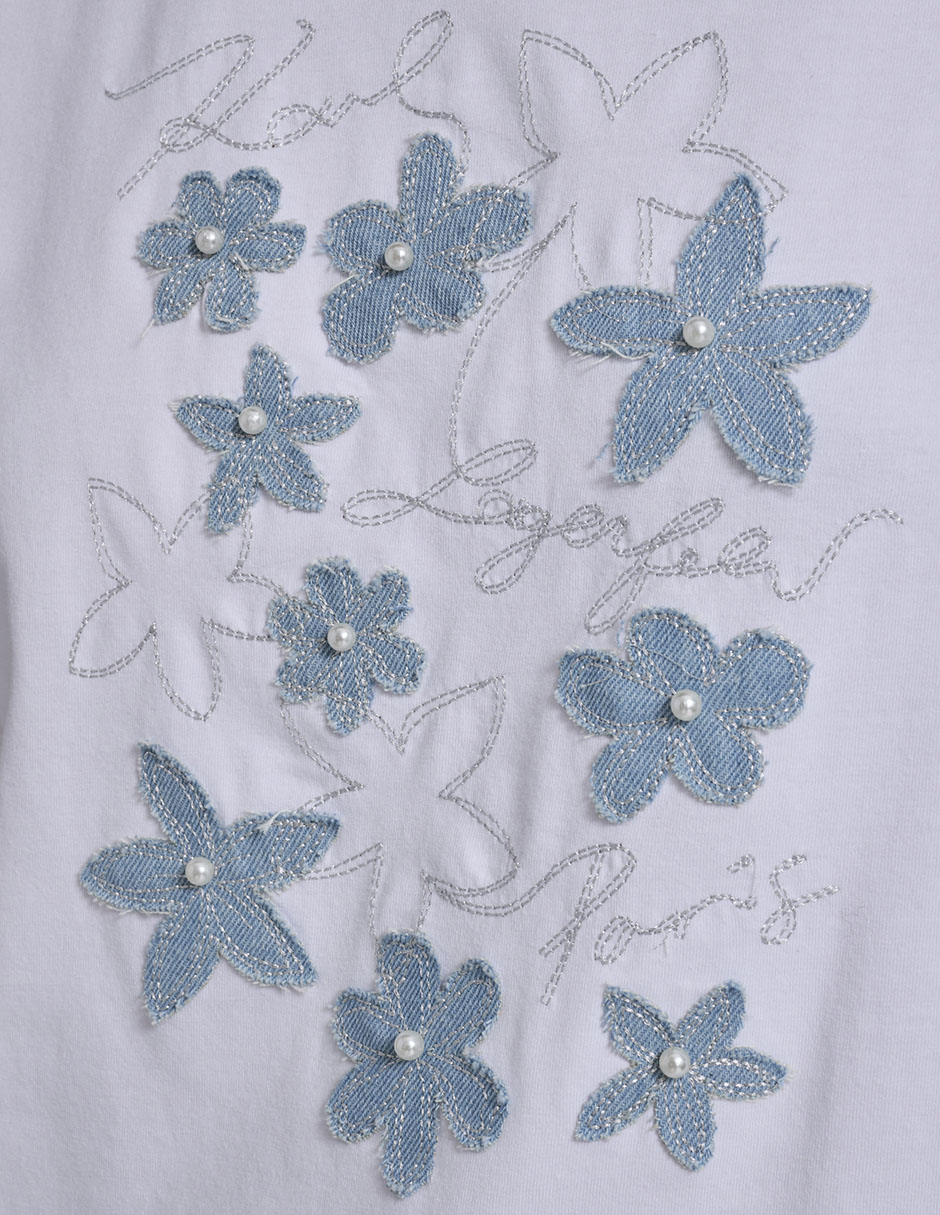 Playera manga corta cuello redondo para mujer 4