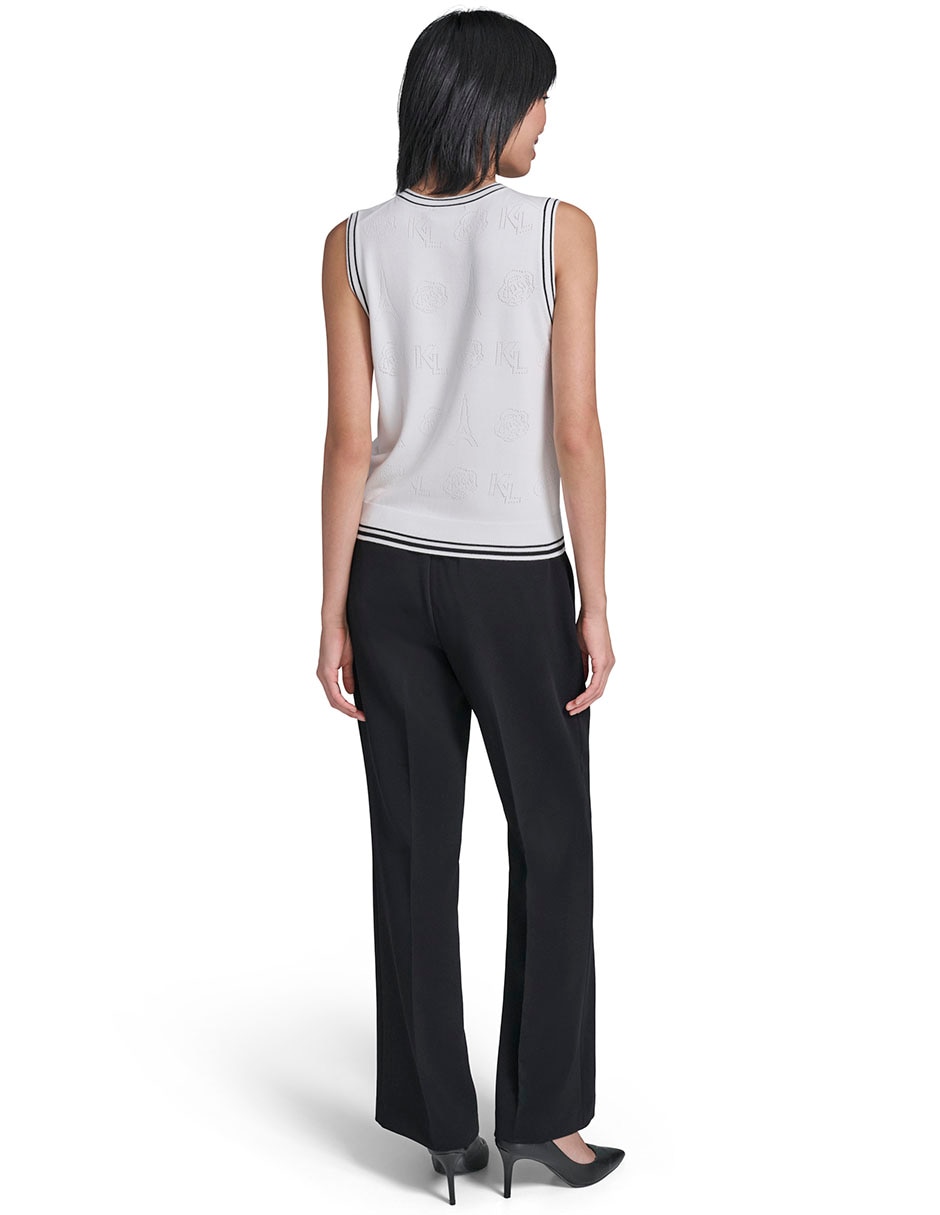 Top cuello redondo tirante ancho 6