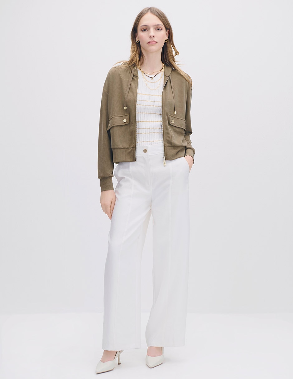 Pantalón relaxed wide leg para mujer 2