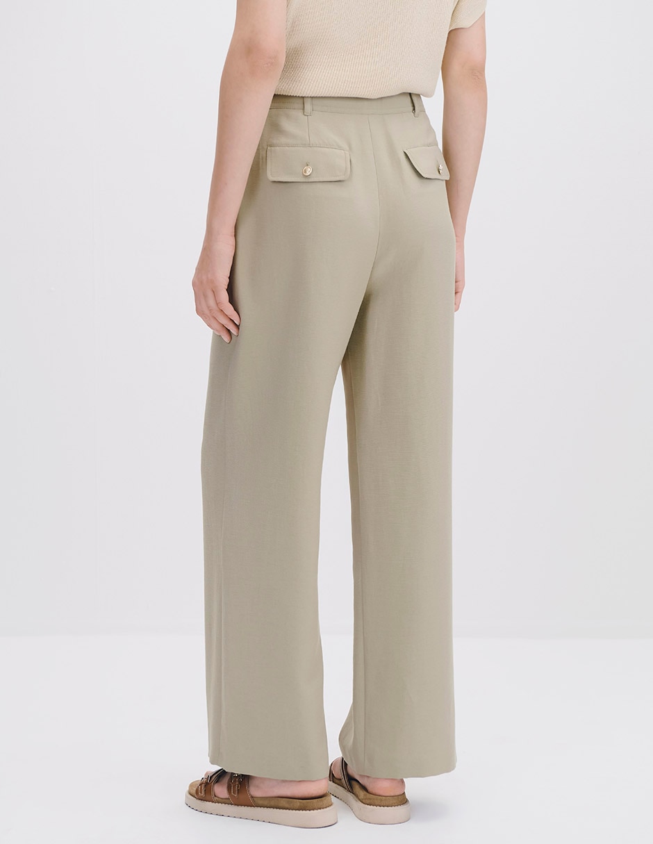 Pantalón relaxed wide leg para mujer 3
