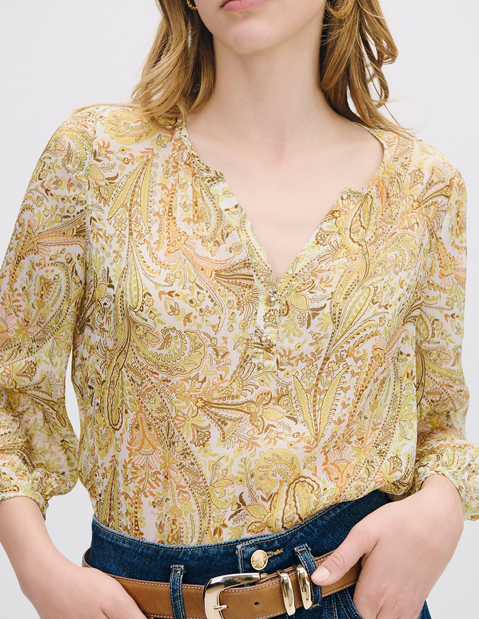 Blusa Isola manga 3/4 para mujer 4