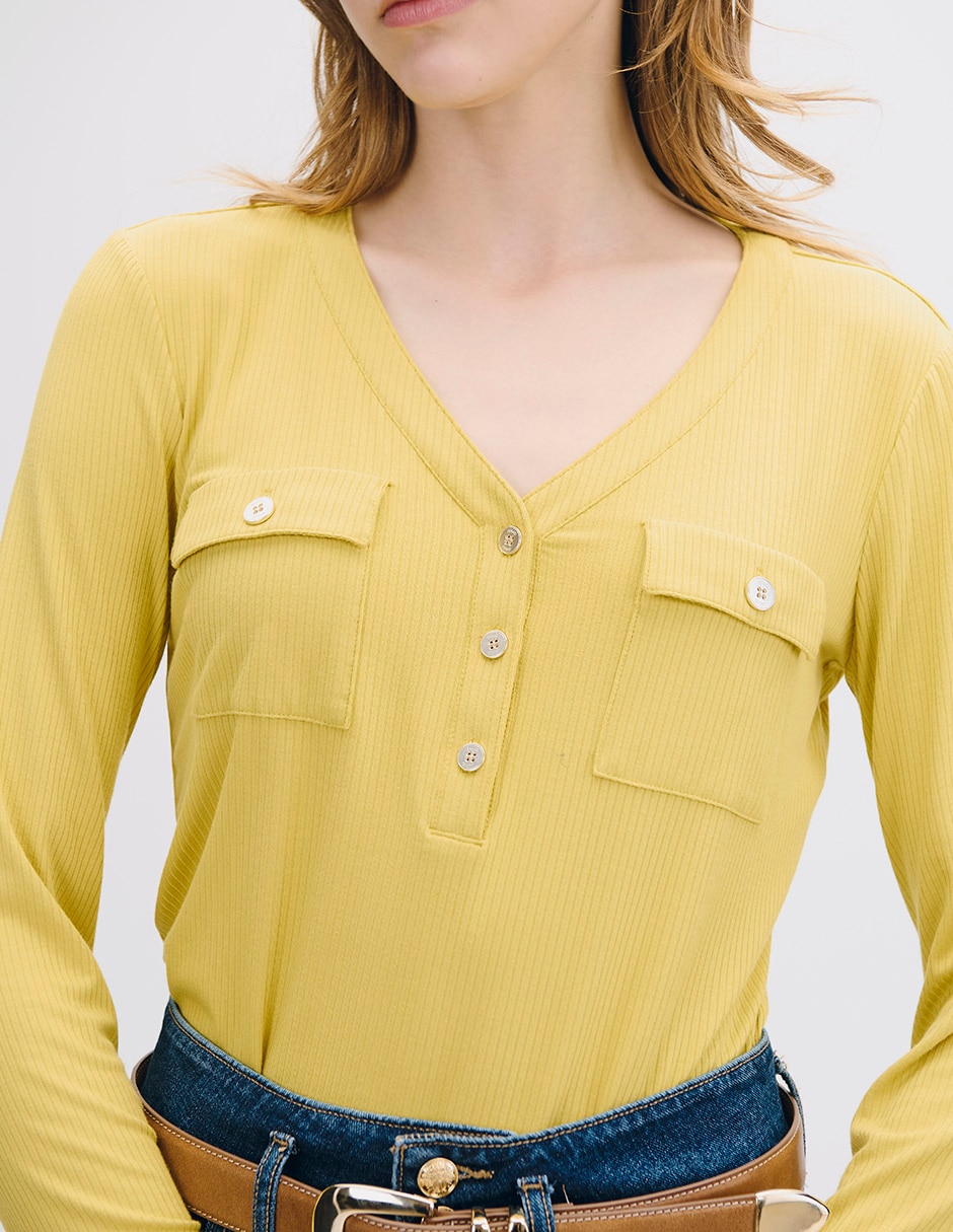 Blusa manga larga para mujer 4