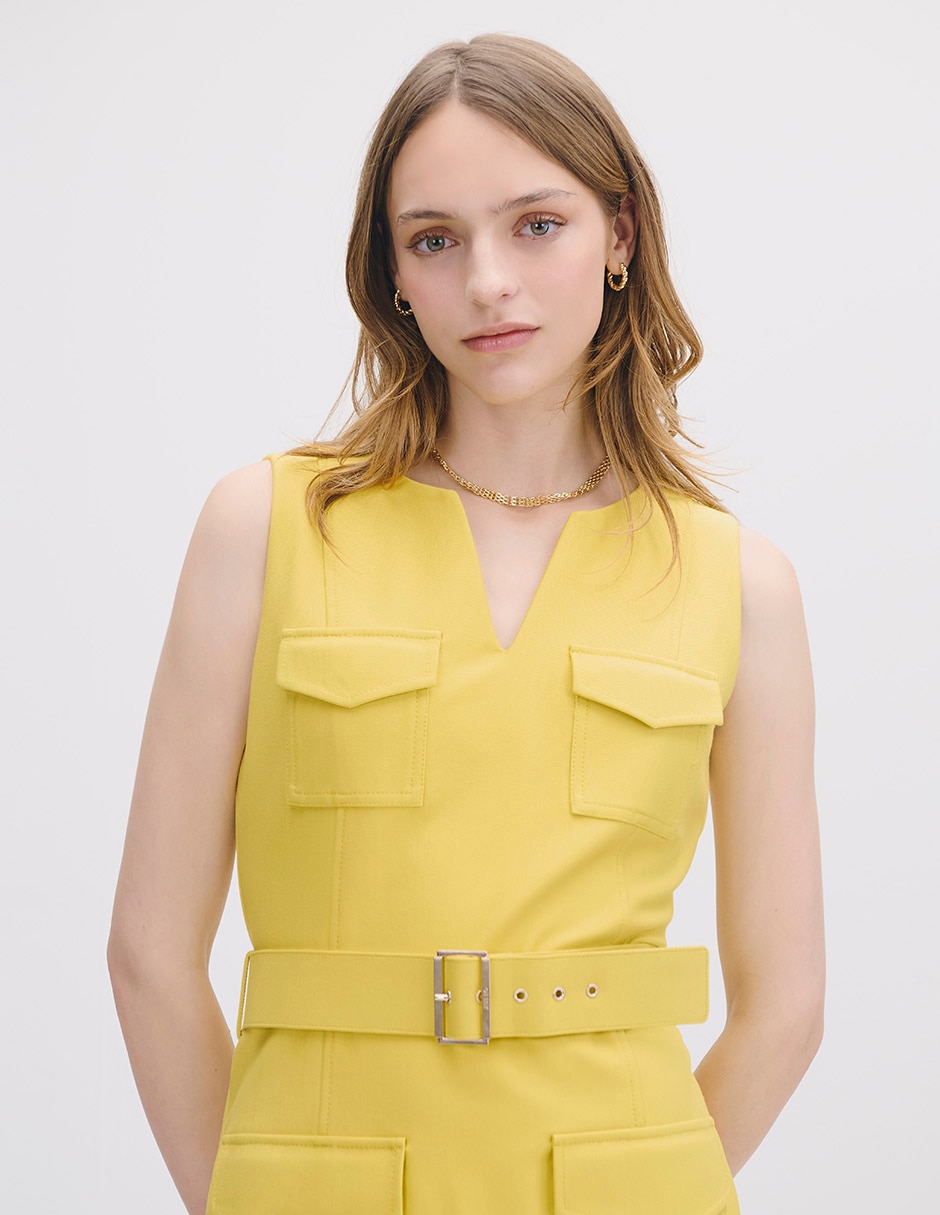 Vestido midi casual Isola para mujer 2