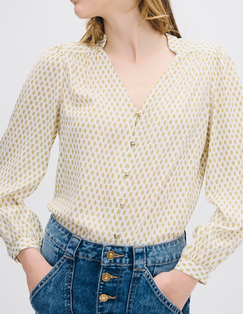 Blusa Isola manga larga para mujer 4