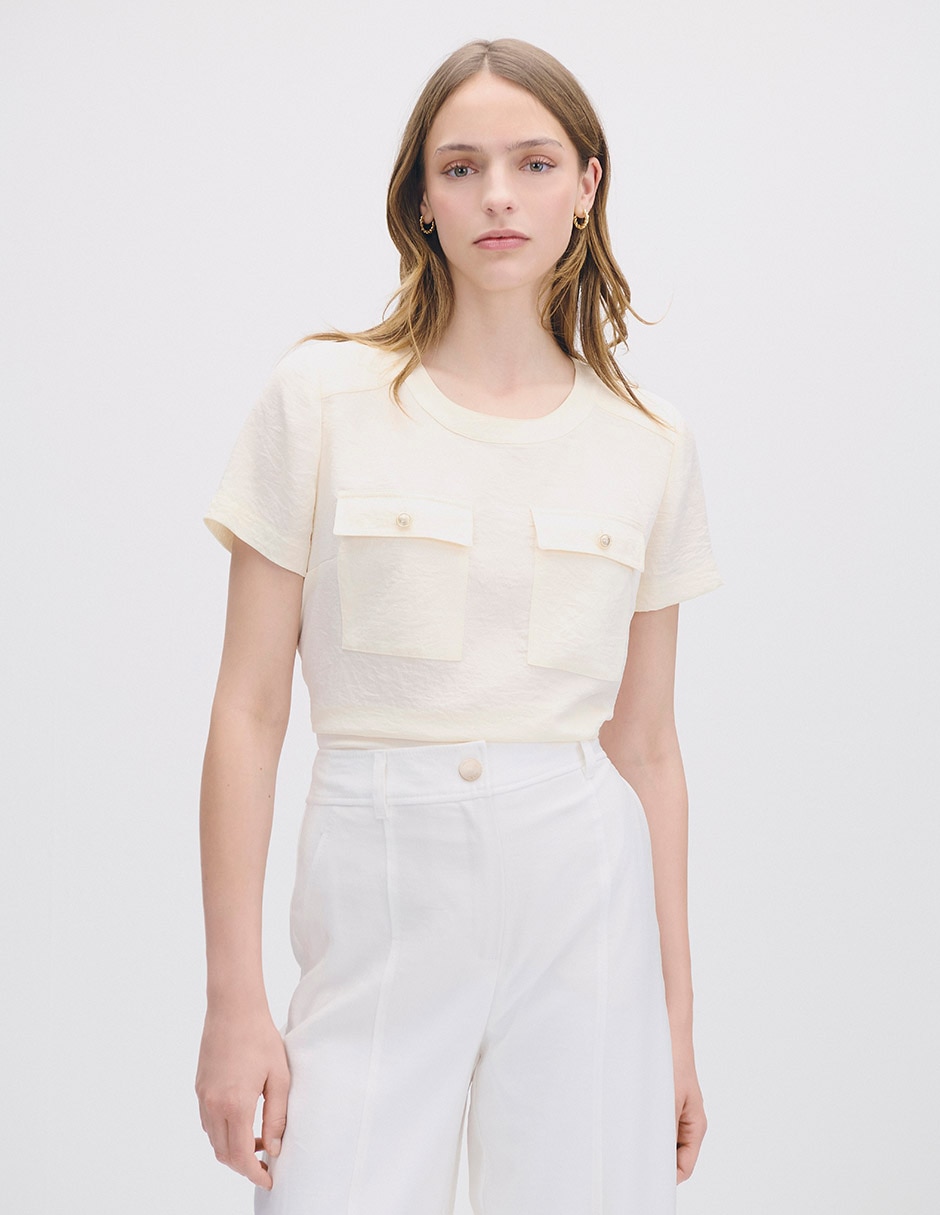 Blusa Isola manga corta para mujer