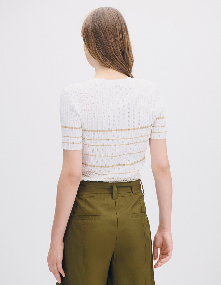Blusa isola manga corta para mujer 3