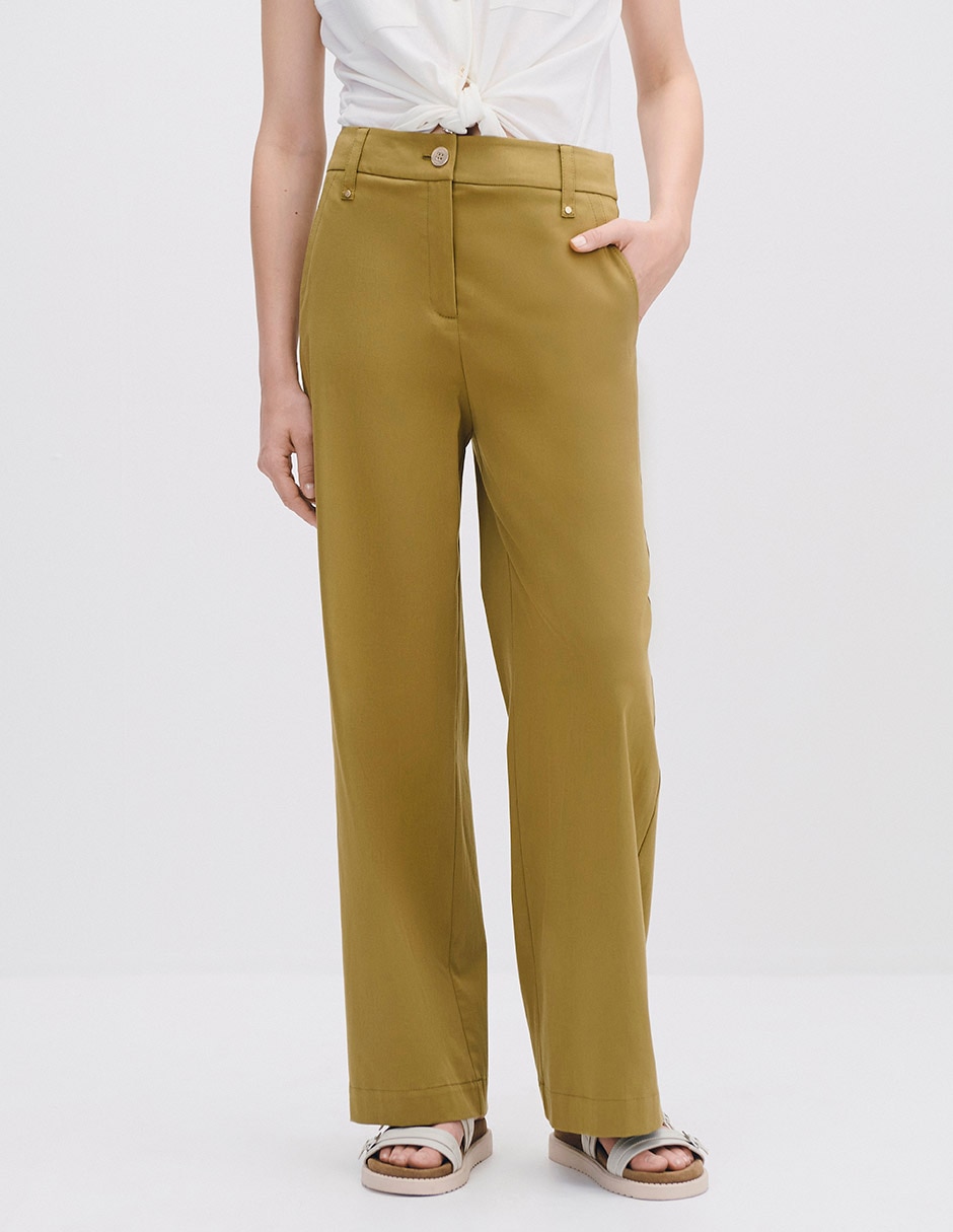 Pantalón relaxed wide leg para mujer Pantalón relaxed wide leg para mujer