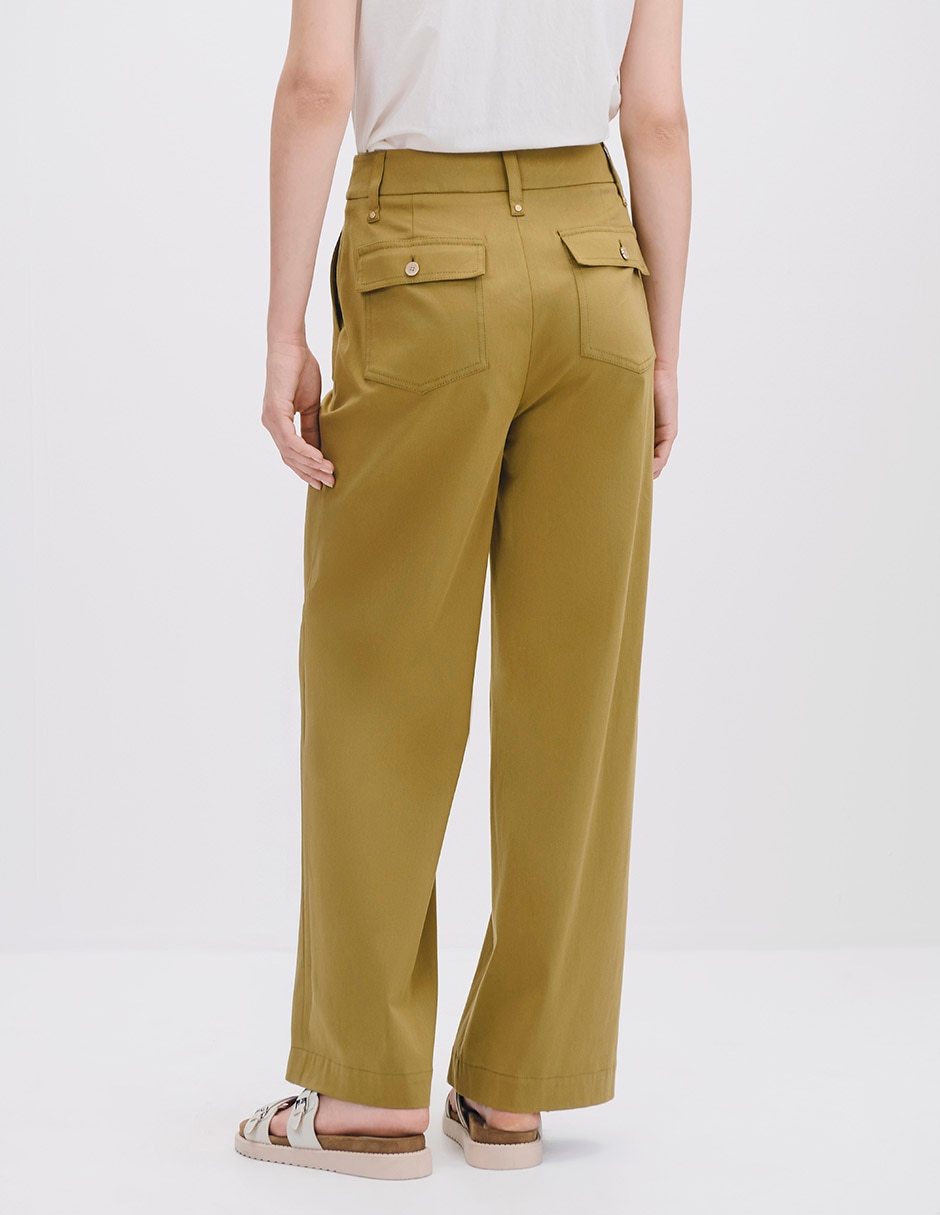 Pantalón relaxed wide leg para mujer 3
