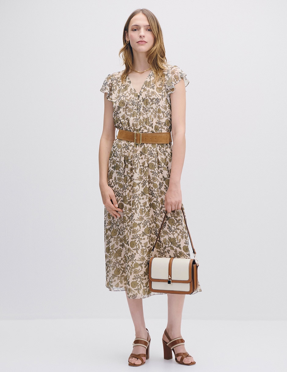 Vestido midi casual Isola para mujer Vestido midi casual Isola para mujer