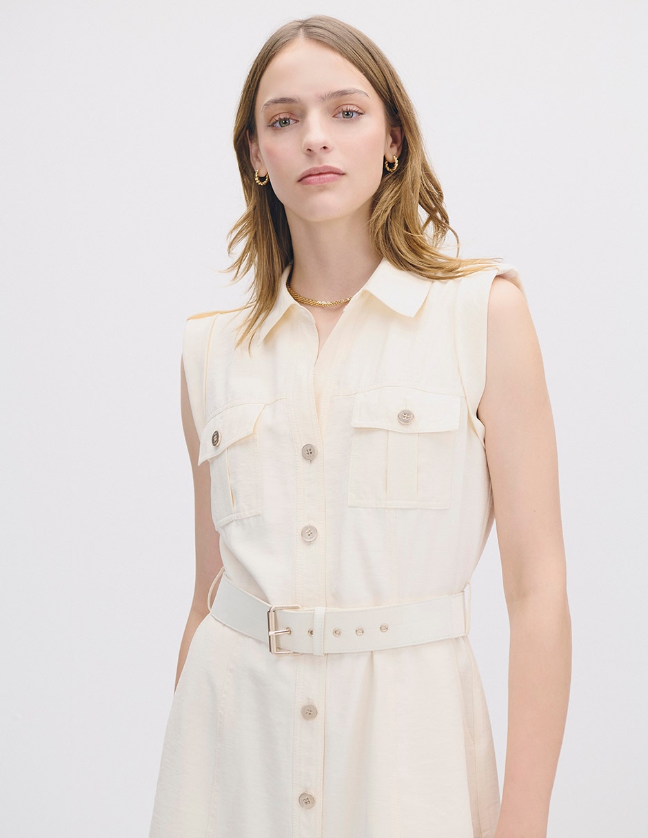 Vestido midi casual Isola para mujer 2