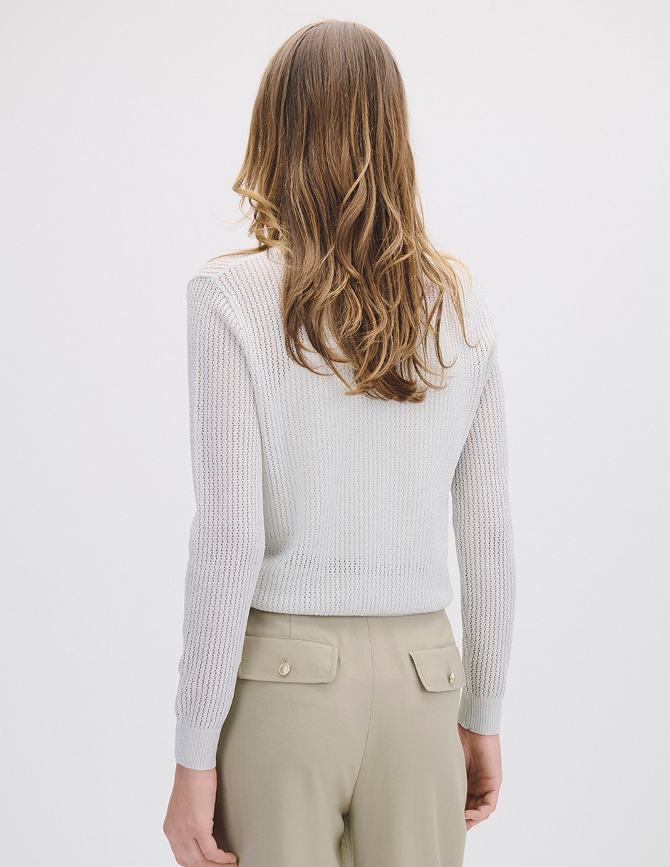 Suéter cuello redondo para mujer 3