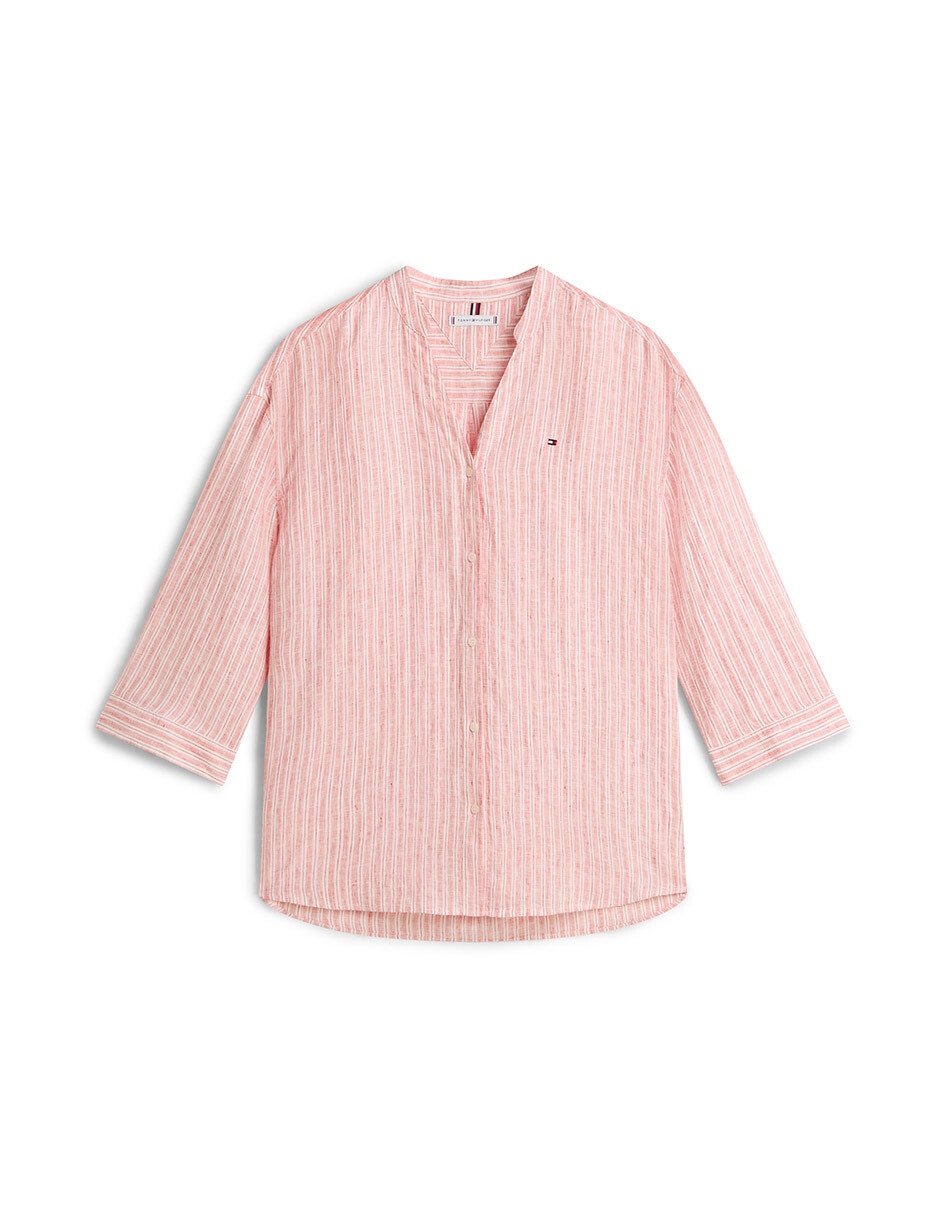 Blusa camisera manga 3/4 para mujer