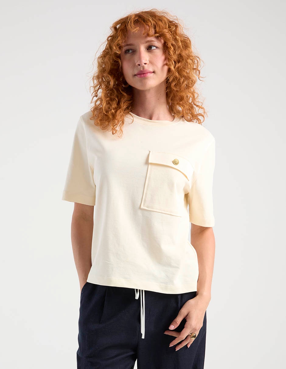 Playera manga corta Hilfiger cuello redondo para mujer 2