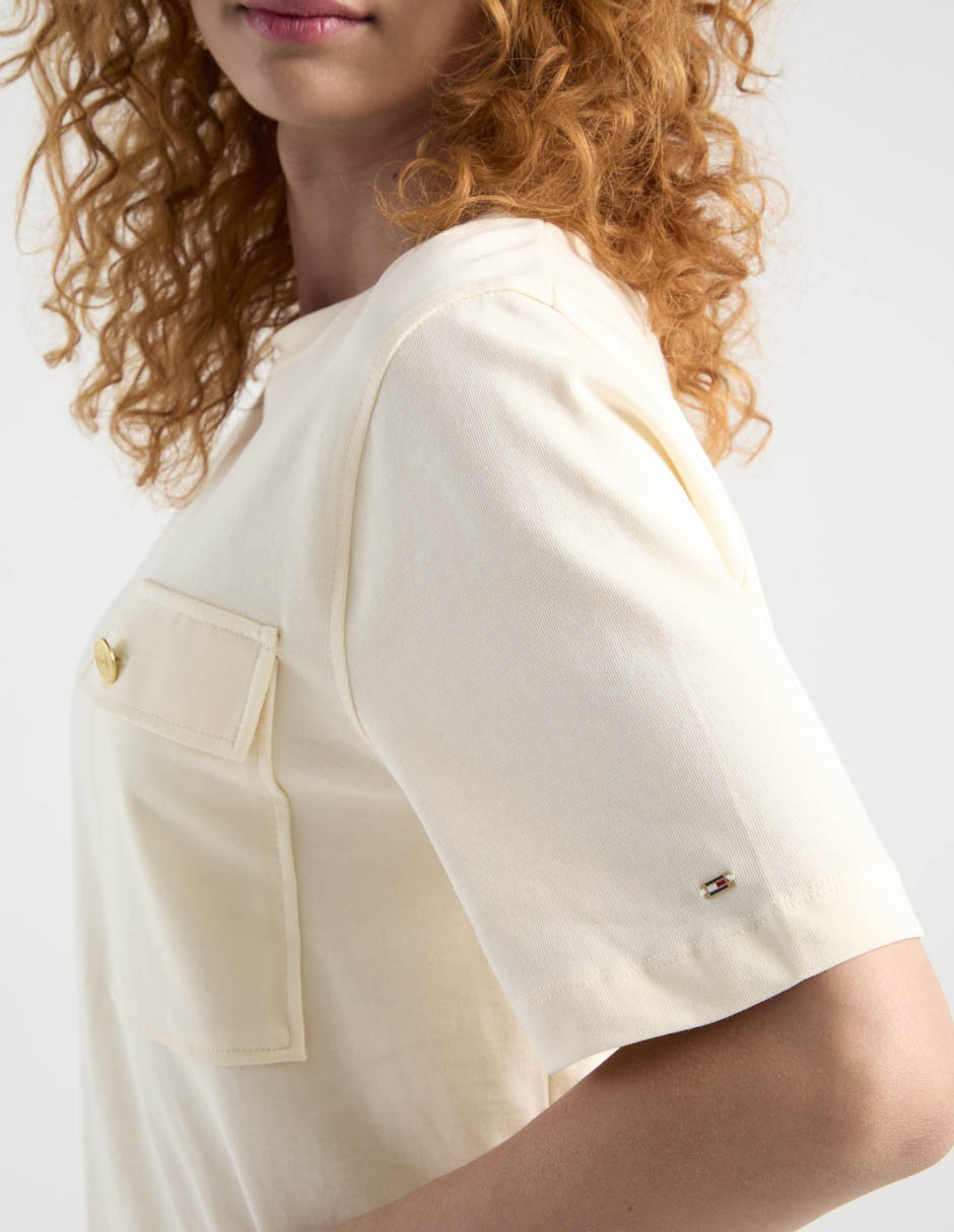 Playera manga corta Hilfiger cuello redondo para mujer 5