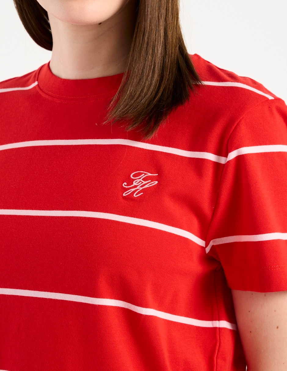 Playera manga corta Hilfiger cuello redondo para mujer 5