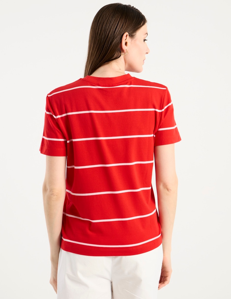 Playera manga corta Hilfiger cuello redondo para mujer 6