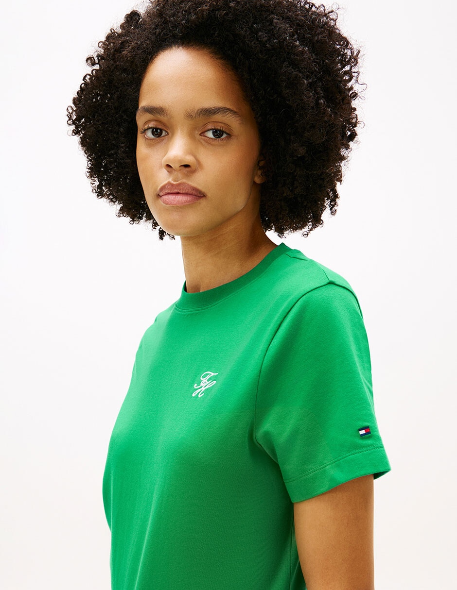 Playera manga corta cuello redondo para mujer 2