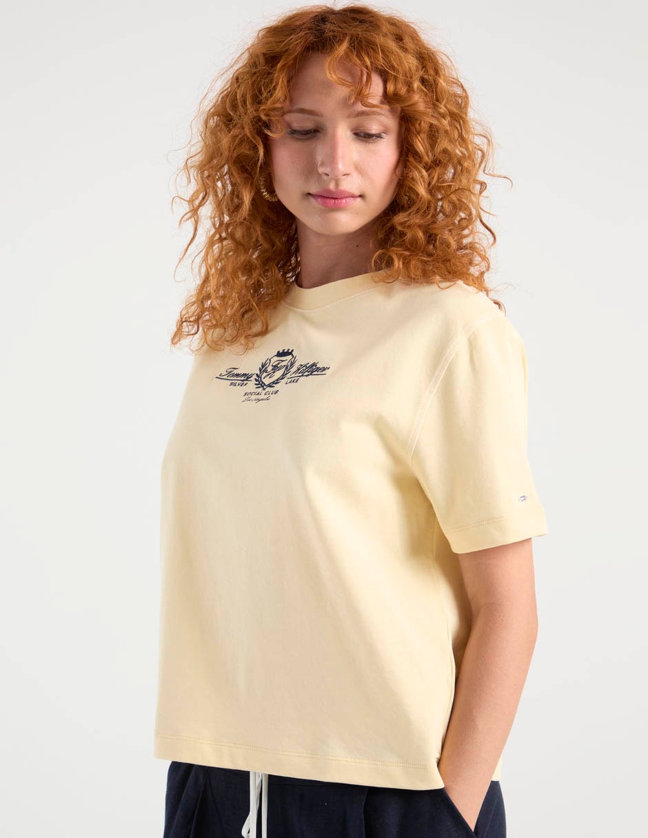 Playera manga corta Hilfiger cuello redondo para mujer 2