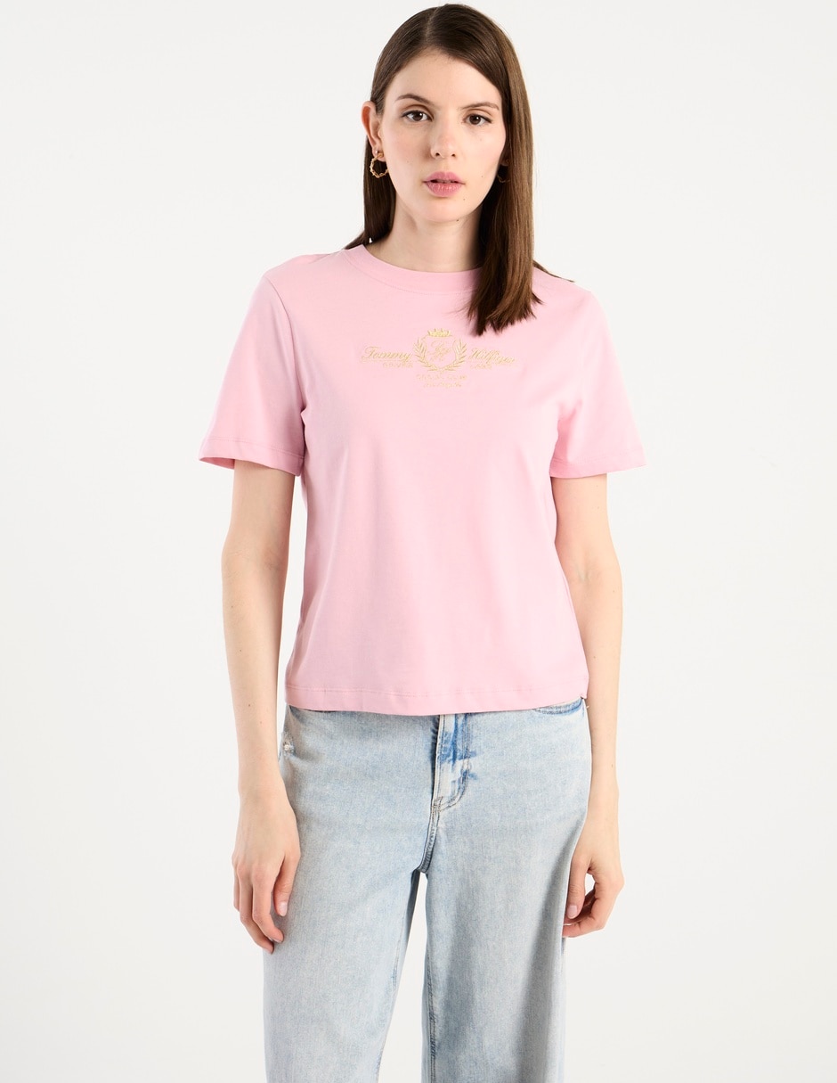 Playera manga corta Hilfiger cuello redondo para mujer 2
