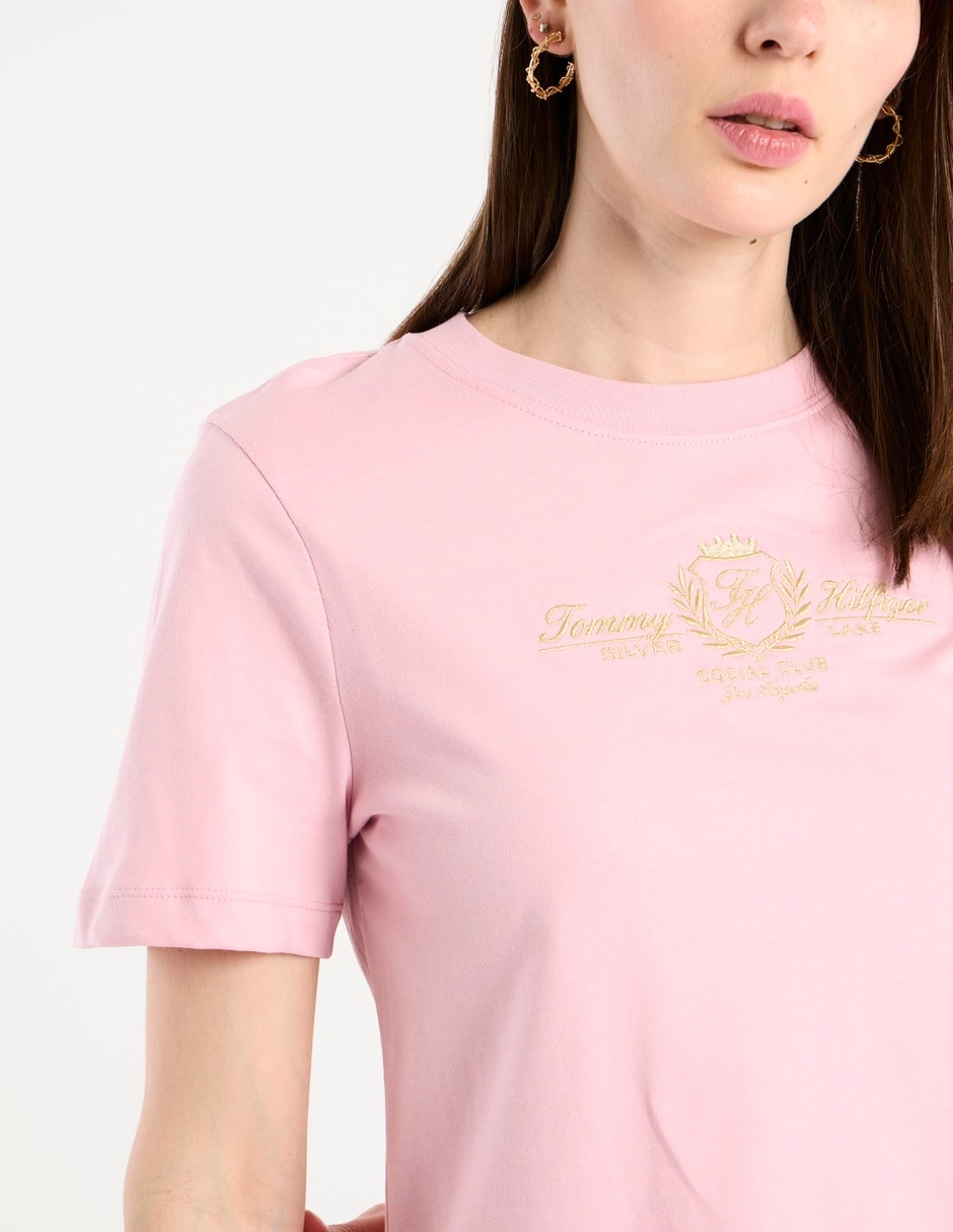 Playera manga corta Hilfiger cuello redondo para mujer 4