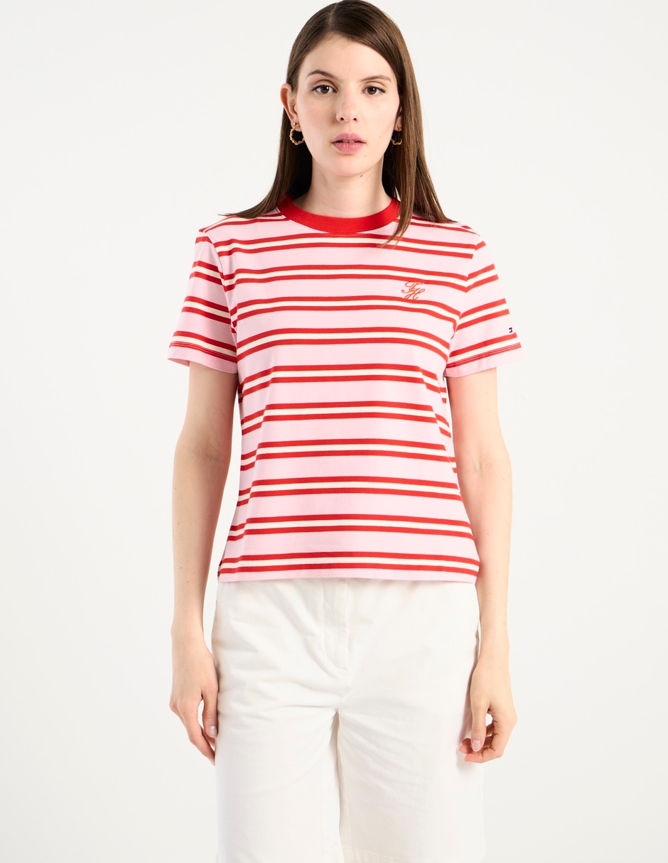 Playera manga corta Hilfiger cuello redondo para mujer 2