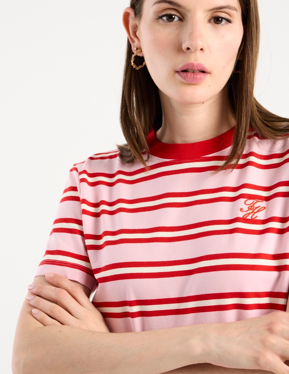 Playera manga corta Hilfiger cuello redondo para mujer 4