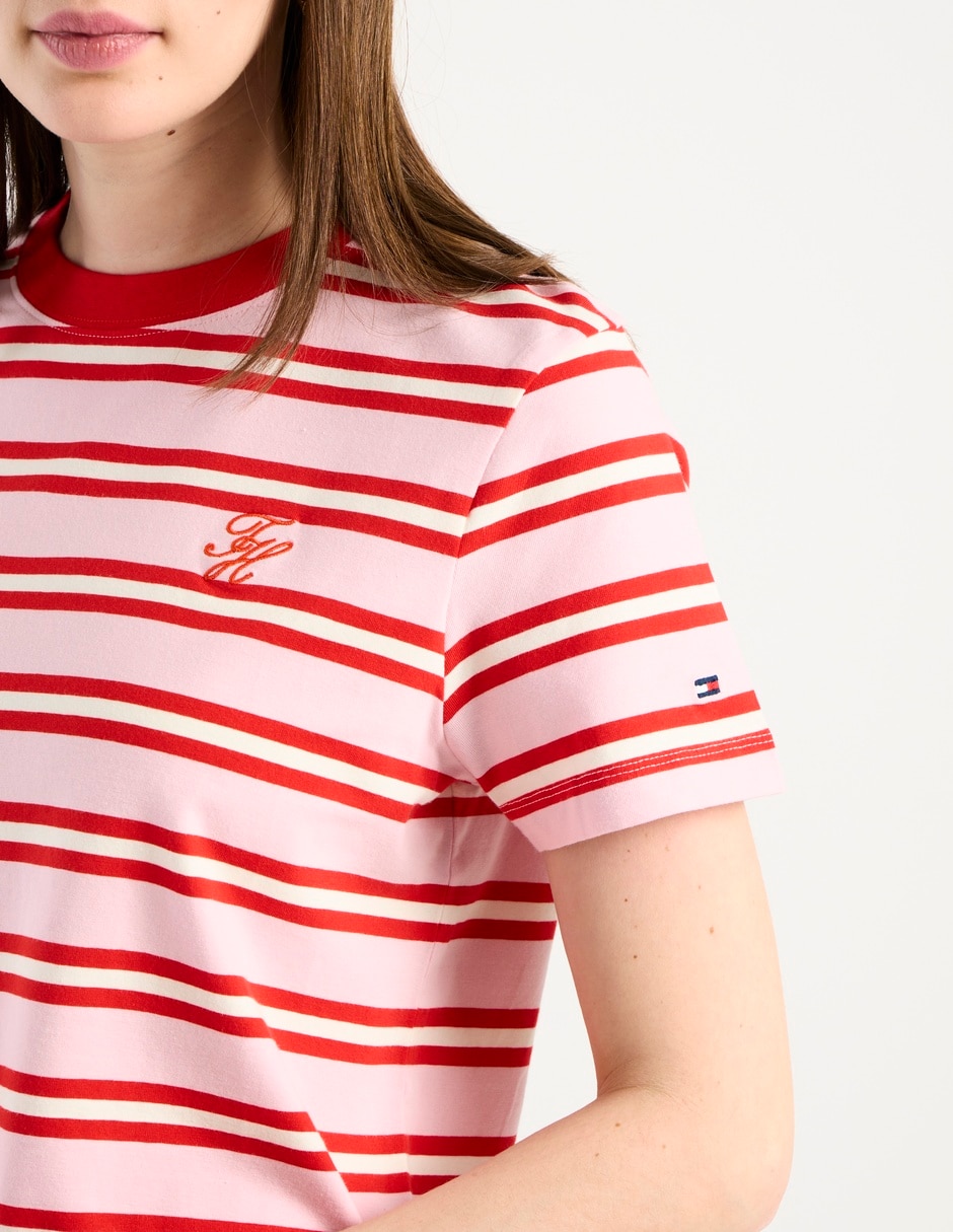 Playera manga corta Hilfiger cuello redondo para mujer 5