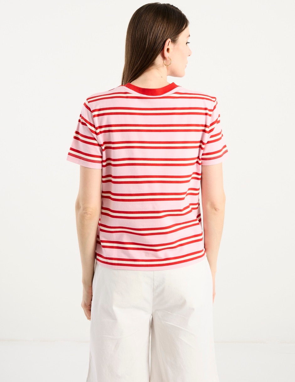 Playera manga corta Hilfiger cuello redondo para mujer 6