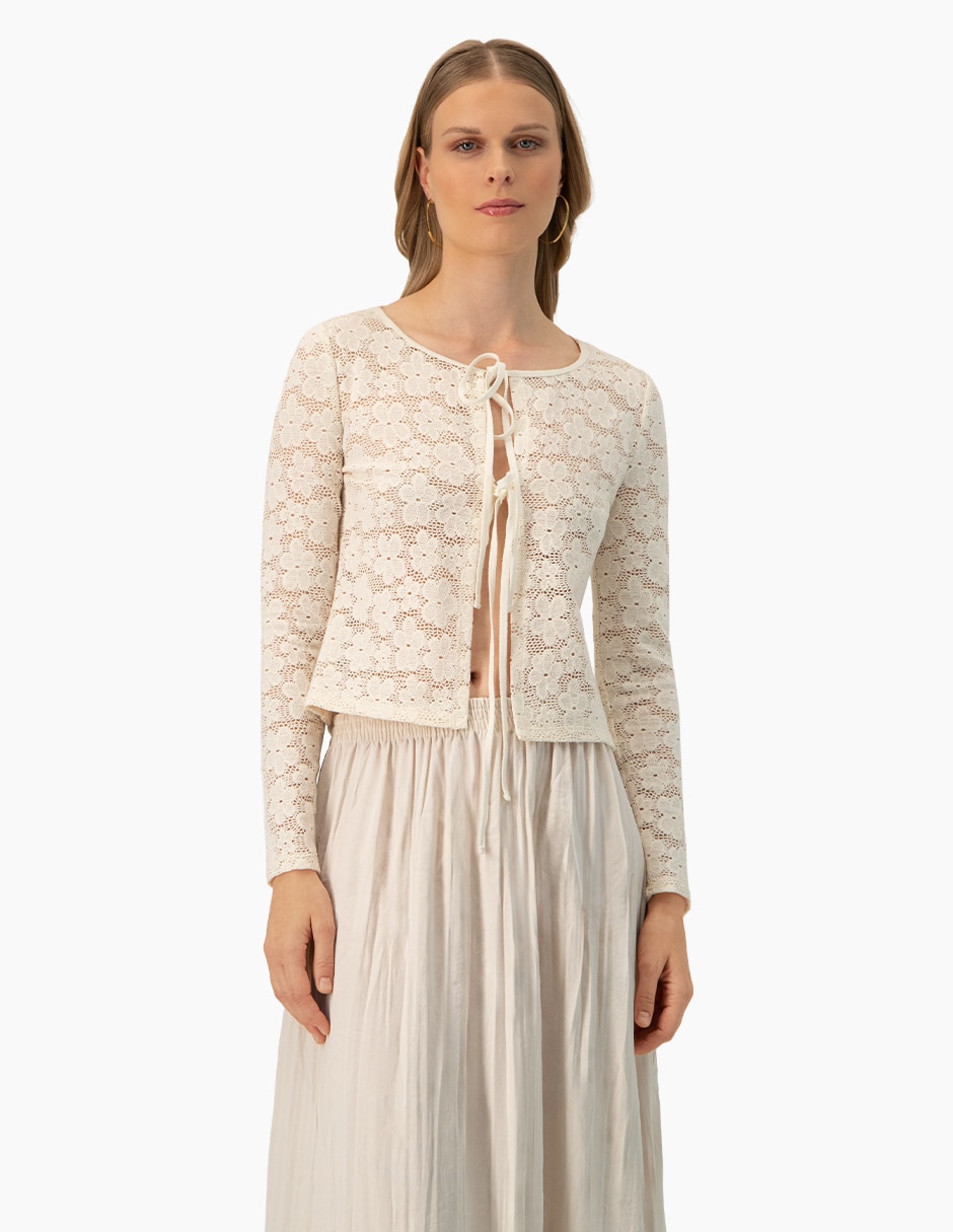 Blusa manga larga para mujer