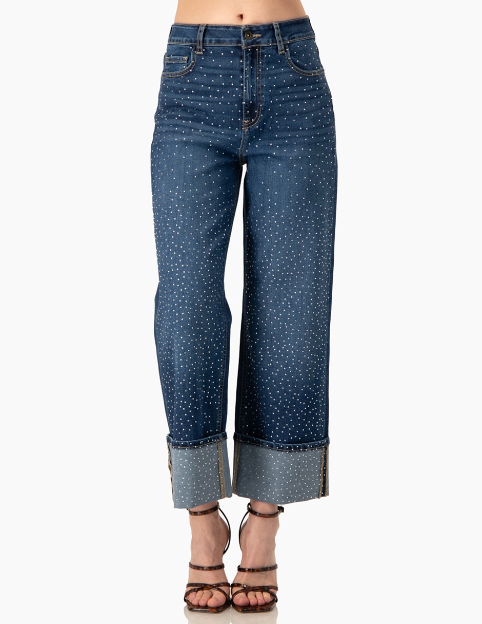 Jeans wide leg cintura para mujer Jeans wide leg cintura para mujer