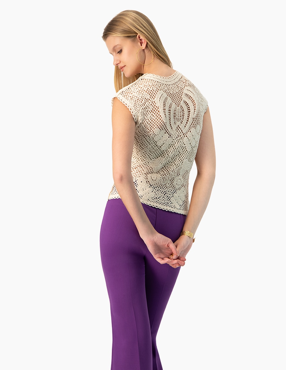 Blusa sin manga para mujer 2