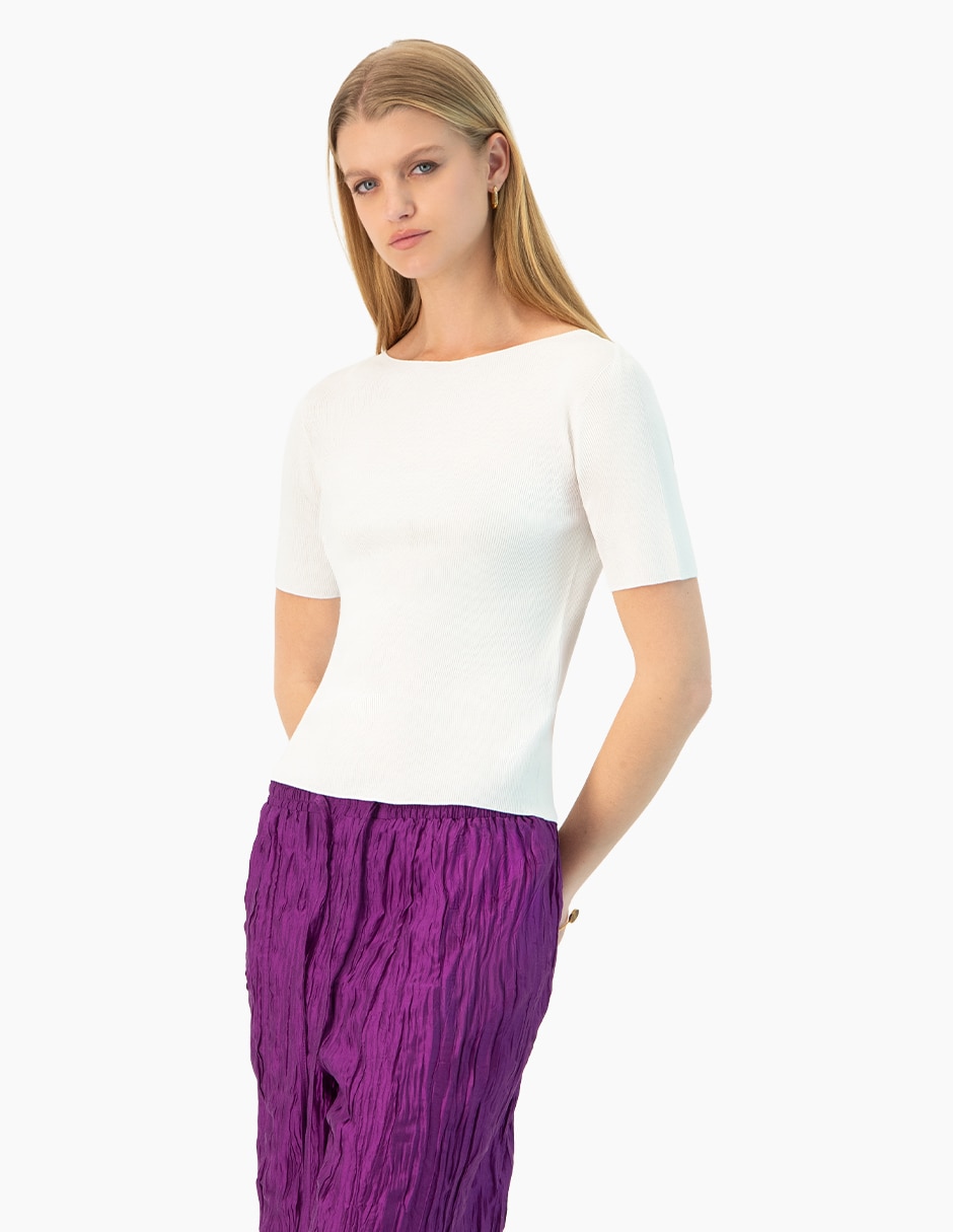 Blusa manga corta para mujer 3