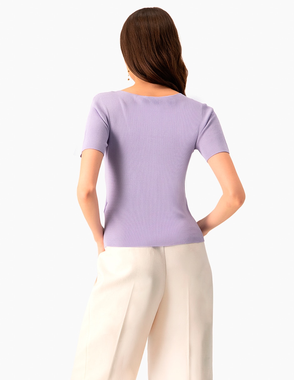 BLUSA IVONNE 10700954 VISCOS, CH, LILA