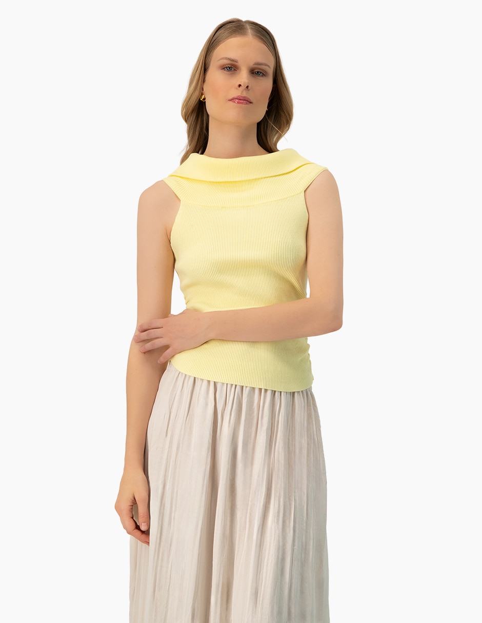 Blusa sin manga para mujer
