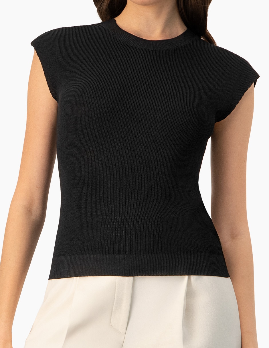 Blusa sin manga para mujer 5