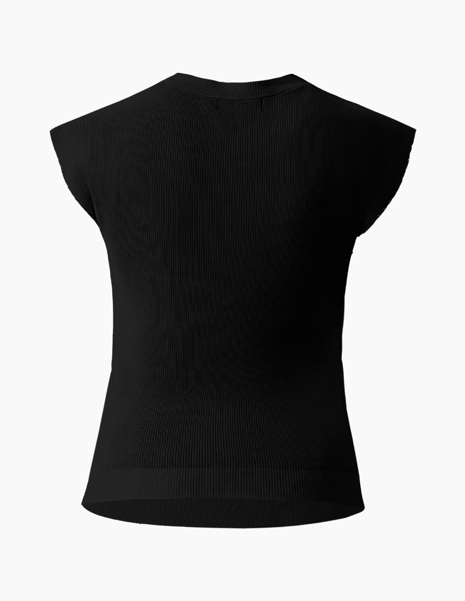 Blusa sin manga para mujer 7