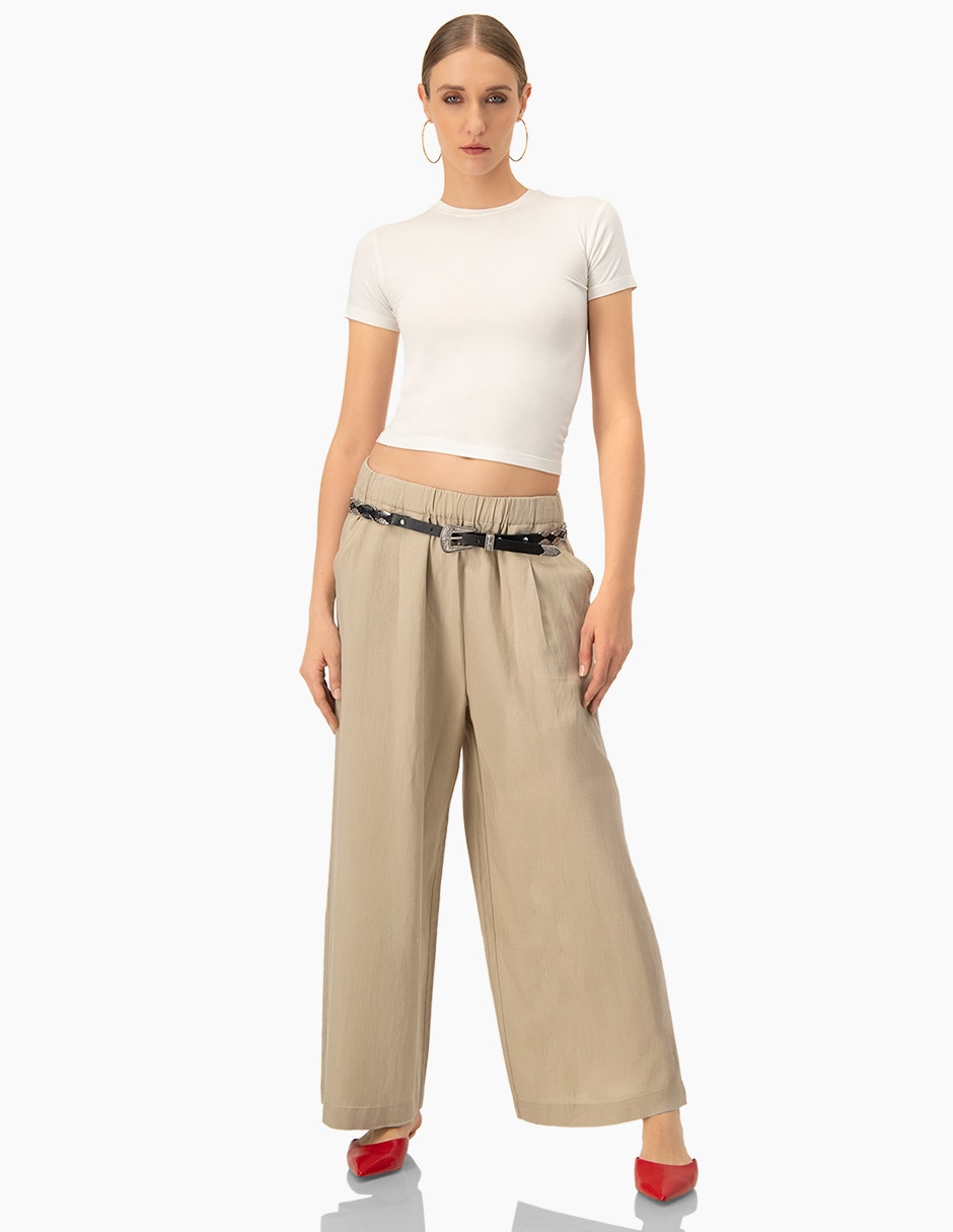 Pantalón coulotte Amplio para mujer 4