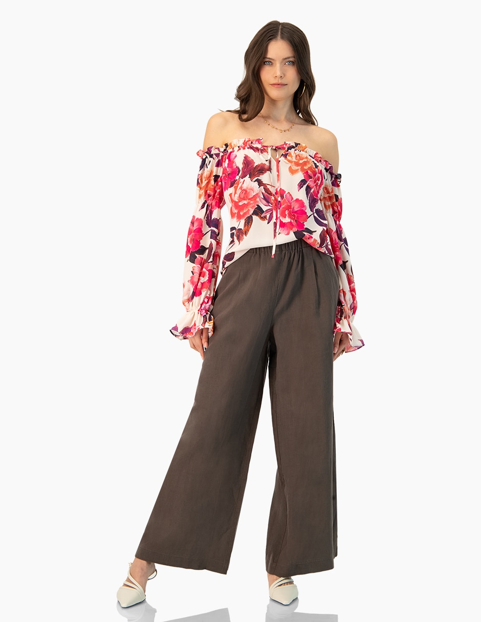 Pantalón coulotte Amplio para mujer 4