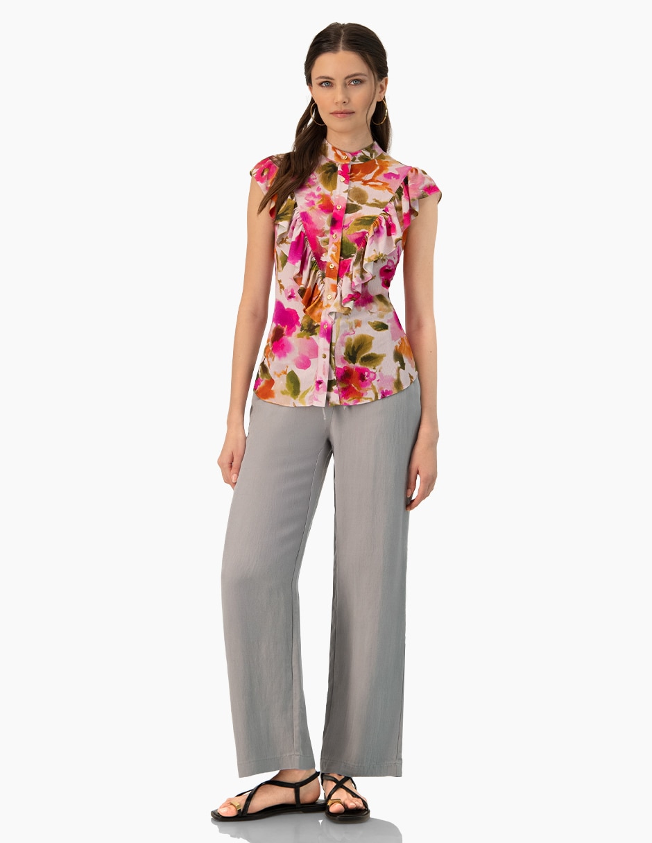 PANTALON IVONNE 10303841 RAYÓ, M, GRIS