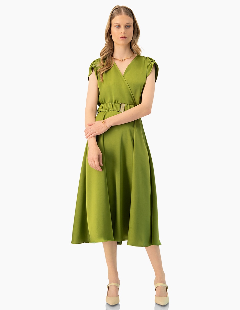 Vestido midi casual para mujer
