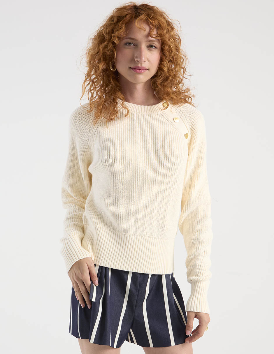 Suéter cuello redondo para mujer 2