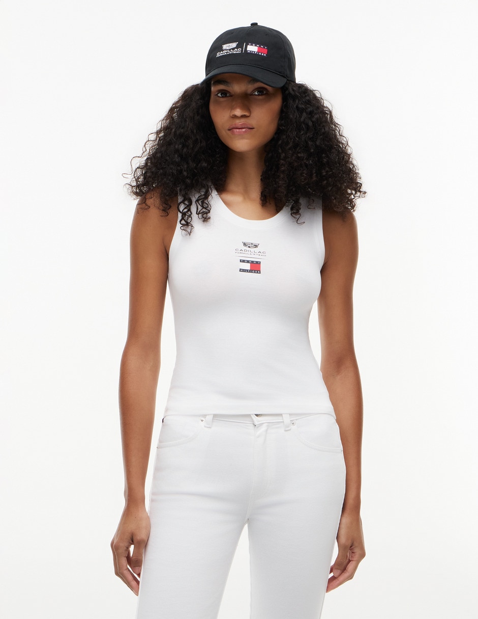 Playera sin manga Cadillac F1 Co - Branded cuello redondo para mujer